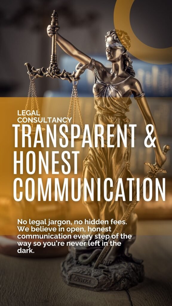 Legal Consultancy - trasparents and honest comm