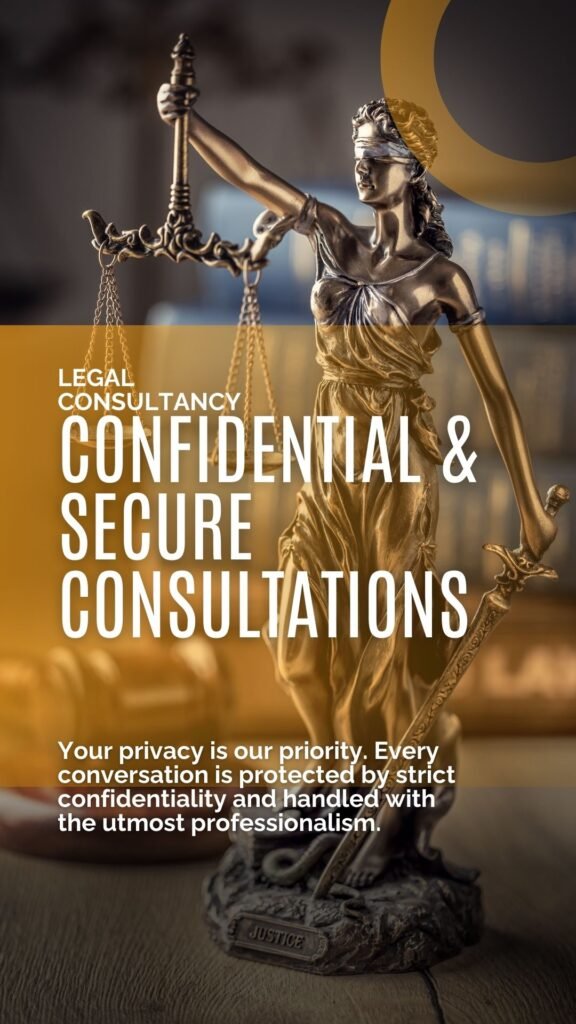 Legal Consultancy - confidential and secure consultation